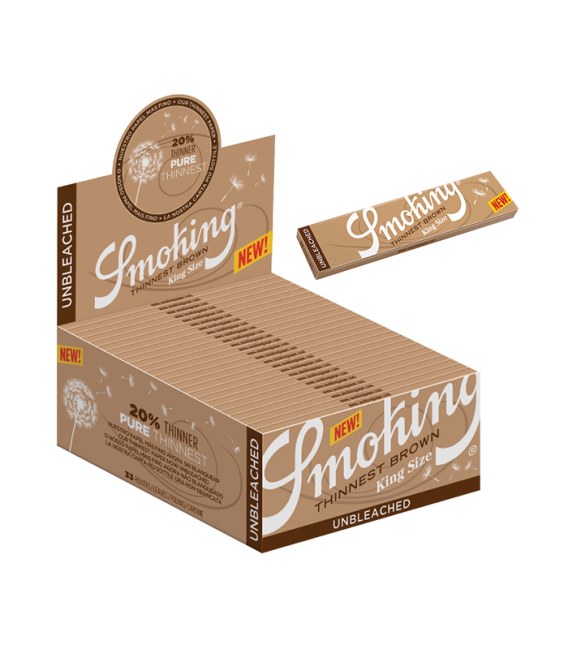 SMOKING KING SIZE THINNEST BROWN