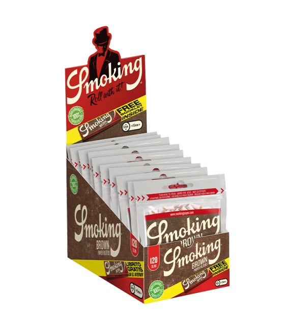 SMOKING BROWN SLIM FILTERS + LIBRITO