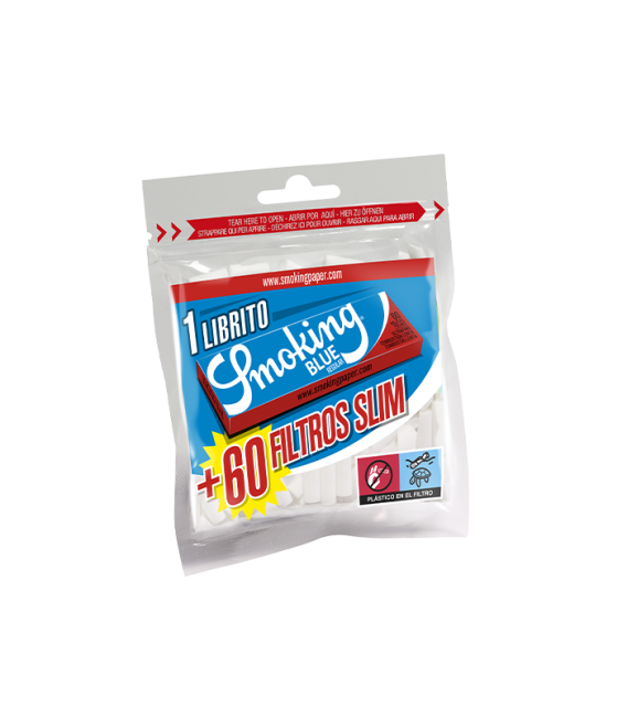 SMOKING Nº 8 BLUE + 60 CLASSIC SLIM FILTERS