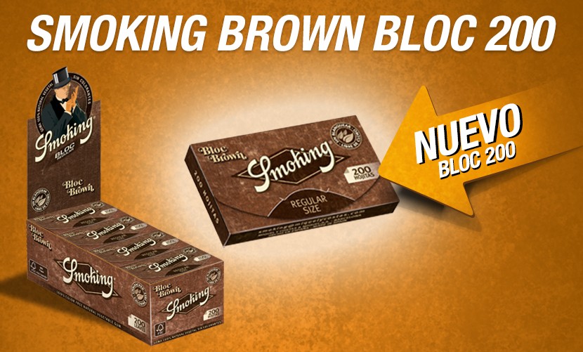 ¡NUEVO SMOKING BROWN BLOC 200!