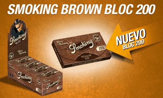 &iexcl;NUEVO SMOKING BROWN BLOC 200!