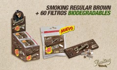 &iexcl;NUEVO SMOKING REGULAR BROWN + 60 FILTRO BIODEGRADABLES!